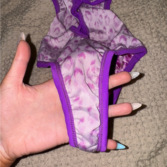 Sparkle cheetah one piece dance wear - Picture 5 of 5